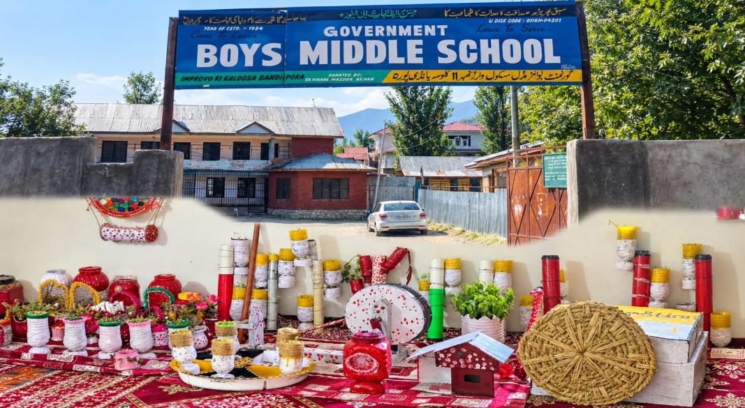 Innovative project blends creativity, recycling and practical learning; DC appreciates school’s Swachhata vision